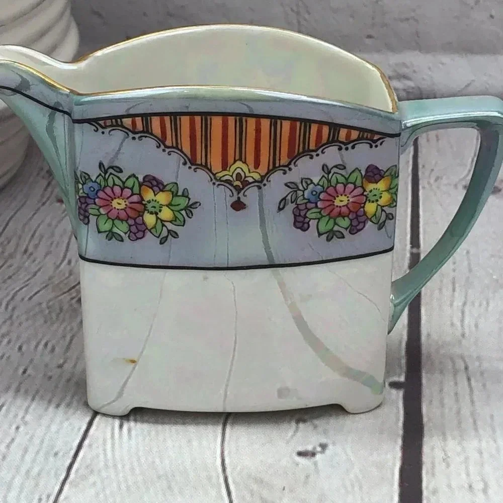 vintage noritake hand painted creamer